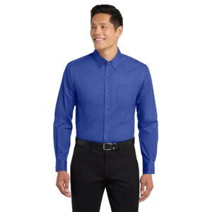 Port Authority Long Sleeve Easy Care Shirt S608 - Royal/ Navy